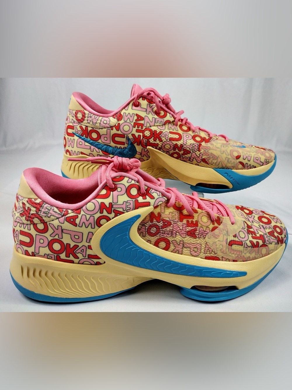 Nike Zoom Freak 4 Letter Bros Pale Vanilla Blue Giannis men’s size 11